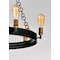 Maxim Lighting Noble 6-Light 26" Wide Black / Natural Aged Brass Chandelier 26273BKNAB - alternate 2